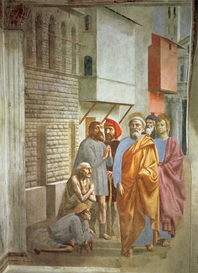 Pyhä Pietari parantamassa varjollaan, n.1427. tekijältä Tommaso Masaccio