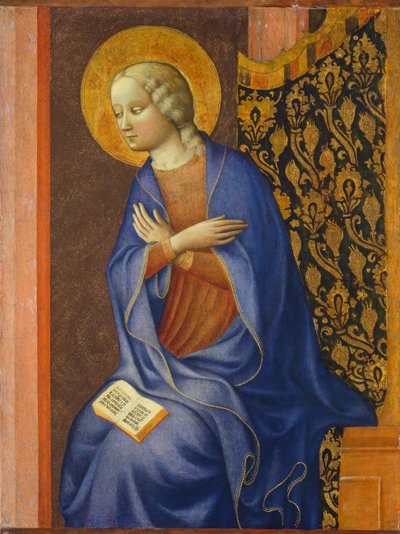 Neitsyt ilmoitti, n. 1430 (tempera paneelissa) tekijältä Tommaso Masolino da Panicale