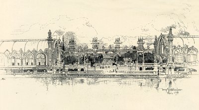 Tony Grubhoferin puutarha- ja metsätalouden paviljongit, 1900. tekijältä Tony Grubhofer