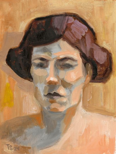 Mietiskelevän naisen muotokuva tekijältä Tore Bahnson