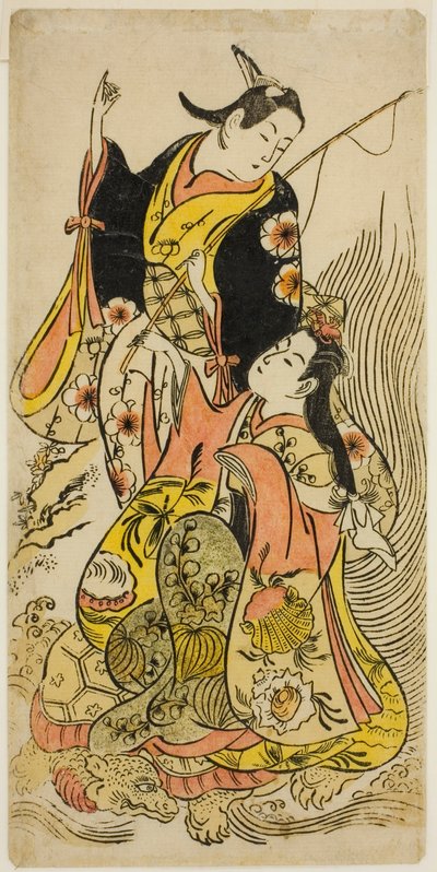 Urashima Taron moderni versio tekijältä Torii Kiyomasu II