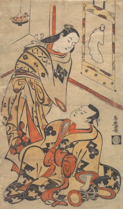 Kabuki ac ja rs Gentaro Nakamura idea d Ikushima Shingoro, vai mitä? 1710. , hyttynen. 1710. tekijältä Torii Kiyomasu I