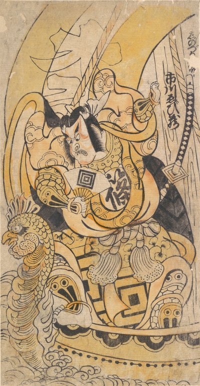 Toinen Ichikawa Danjuro vuoden 1735 jälkeen, 5. kuukausi, 1736., 5. kuukausi, 1736. tekijältä Torii Kiyomasu I