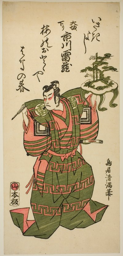 Näyttelijä Ichikawa Raizo I tekijältä Torii Kiyomitsu I