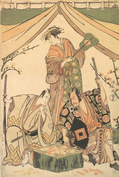 Sene draamasta, Ruger Kojima, 1784-85. tekijältä Torii Kiyonaga