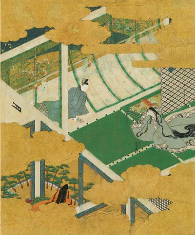 "Mitflowers" Fujibakama, 1500-luvun loppu - 1600-luvun alku. tekijältä Tosa Mitsuyoshi
