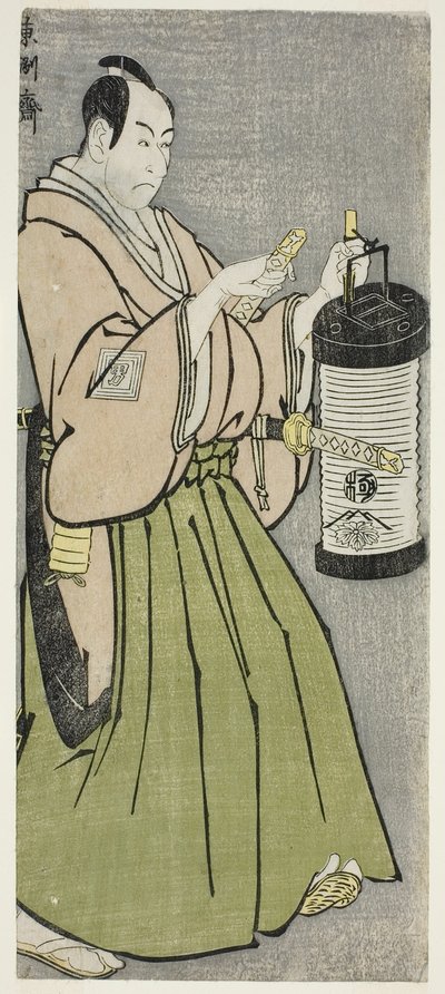 Teac ja r Ichikawa Omezo Doctor As ja Mitama Hyotaro tekijältä Toshusai Sharaku