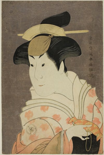 Näyttelijä Iwai Hanshiro IV hoitajana Shigenoi tekijältä Toshusai Sharaku