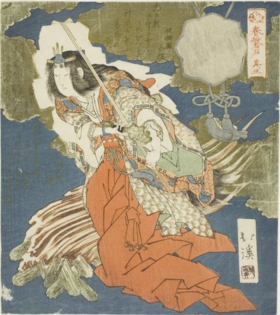 Ama no Uzume, nro 3 (Sono san) sarjasta "The Boulder Door of Spring (Haru no iwato)" tekijältä Totoya Hokkei