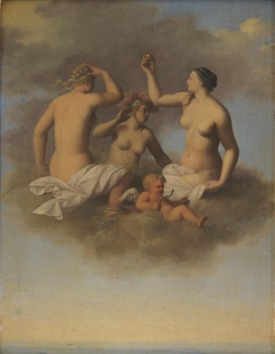 Juno, Minerva ja Venus Cupidon kanssa tekijältä Toussaint Gelton