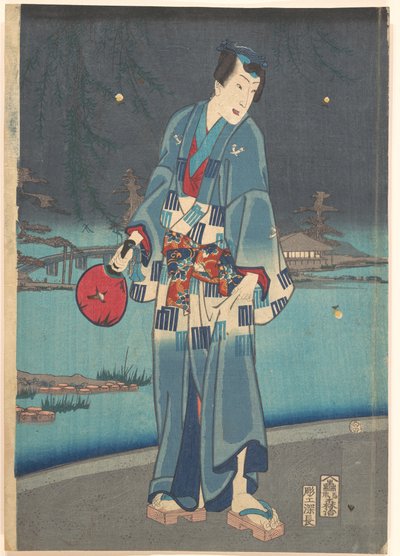 Moderni Genji - tulikärpästen katselu tekijältä Toyohara Kunichika