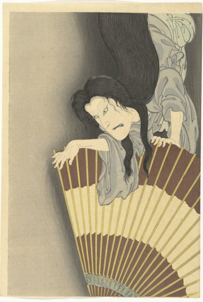 Samurai Aoyama ja Ghost Okiku tekijältä Toyohara Kunichika