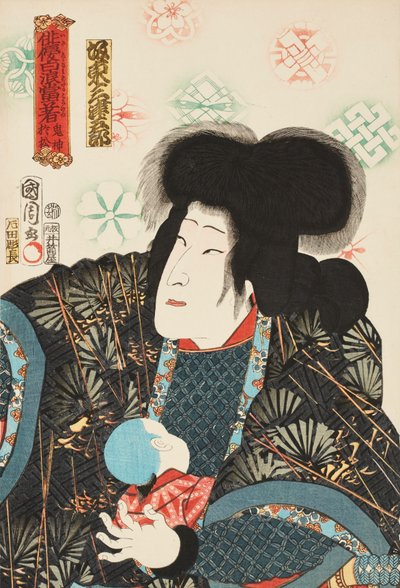 Näyttelijä Bandō Mitsugorō pahana Omatsuna (Kijin Omatsu) tekijältä Toyohara Kunichika