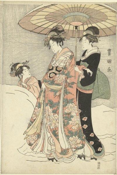 Lumipallo tekijältä Toyokuni (II) , Utagawa