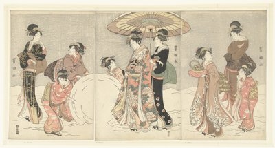 Lumipallo tekijältä Toyokuni (II) , Utagawa