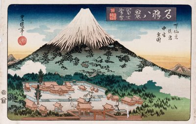 "Clearing Weather, Enoshima", sarjasta "Kahdeksan näkymää kuuluisista paikoista" tekijältä Toyokuni II