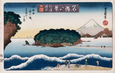 "Clearing Weather, Enoshima", sarjasta "Kahdeksan näkymää kuuluisista paikoista" tekijältä Toyokuni II