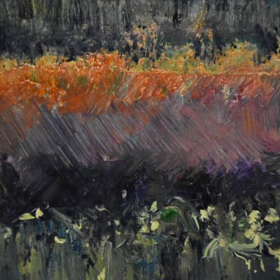 Yön kukinta 2, 2019 (öljy kankaalle) tekijältä Tracy Lambros