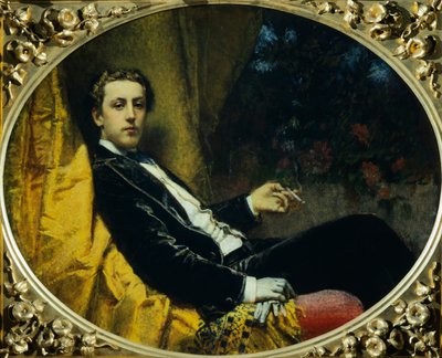 Nicola Massan muotokuva, Tranquillo Cremona (1837-1878), öljy kankaalle, 92x114 cm tekijältä Tranquillo Cremona