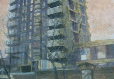 Paikka elää 19, 2011 (öljy vanerille) tekijältä Trevor Burgess