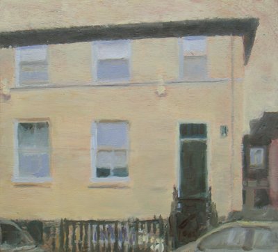 Paikka asua 1, 2010 (öljy vanerille) tekijältä Trevor Burgess