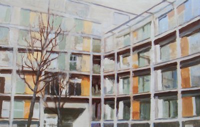 Paikka elää 44, 2012 (öljy vanerille) tekijältä Trevor Burgess