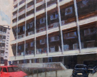 Paikka elää 46, 2012 (öljy vanerille) tekijältä Trevor Burgess