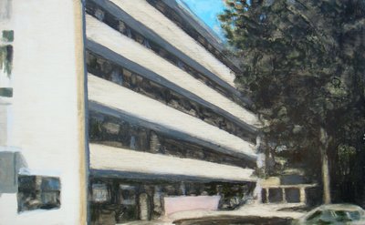 Paikka asua 9, 2011 (öljy vanerille) tekijältä Trevor Burgess