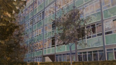 Paikka asua L6, 2013 (öljy vanerille) tekijältä Trevor Burgess