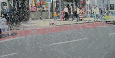Vastapäätä tietä, 2003 (öljy kankaalle) tekijältä Trevor Burgess