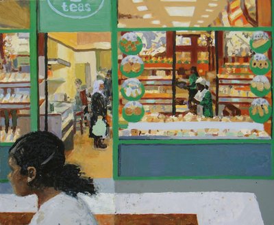 Leipomo, 2008 (öljy kartongille) tekijältä Trevor Burgess