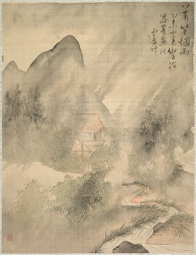 Kymmenen tuhatta bambua sumussa ja sateessa, 1847. tekijältä Tsubaki Chinzan