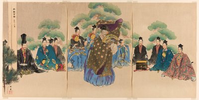 Okina, sarjasta "One Hundred No Dramas (Nogaku hyakuban)". tekijältä Tsukioka Kogyo