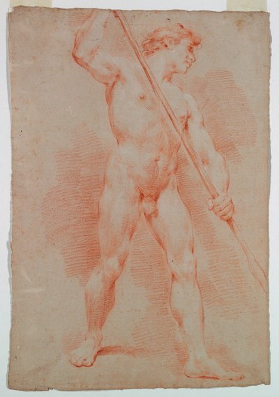 Piirustus, alastonkuva, n. 1750 tekijältä Ubaldo Gandolfi