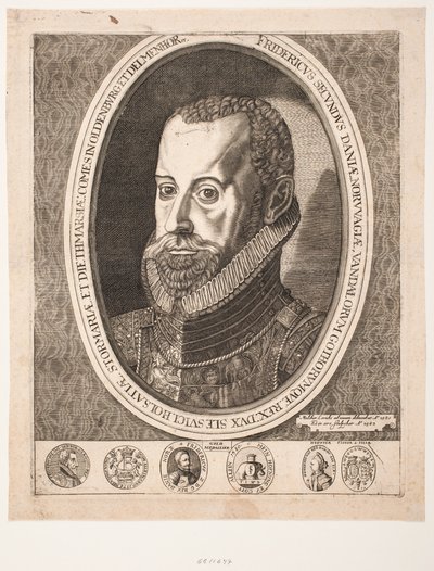 Tanskan kuningas Frederik II tekijältä Ubekendt