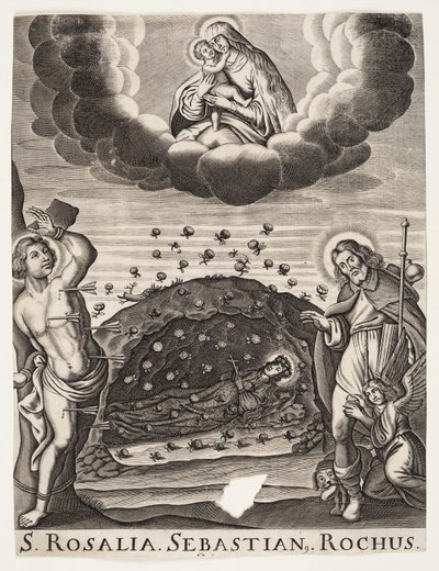 St Rosalia, St Sebastian ja St Rocco tekijältä Ubekendt