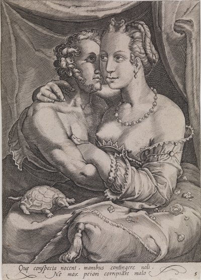 Kosketus tekijältä Ubekendt efter Jan Saenredam efter Hendrick Goltzius