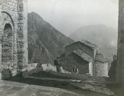 San Pietro al Monten luostari, Civate, Lombardia, Italia, Ugo Monneret de Villardin valokuva, noin 1910. tekijältä Ugo Monneret de Villard