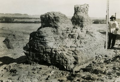 Hauta hautakammiossa, Qasr Ibrim, Egypti, valokuvaaja Ugo Monneret de Villard. tekijältä Ugo Monneret de Villard