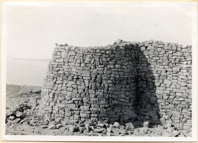 Kaakkoiskulman torni, Sabagura, Egypti, valokuvaaja Ugo Monneret de Villard. tekijältä Ugo Monneret de Villard