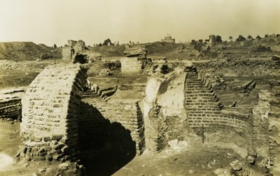 Trilobed-rakennus, al-Fustat, Egypti, valokuvaaja Ugo Monneret de Villard. tekijältä Ugo Monneret de Villard