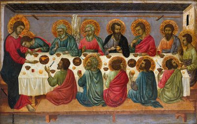 Viimeinen ehtoollinen, 1310-1315 tekijältä Ugolino di Nerio