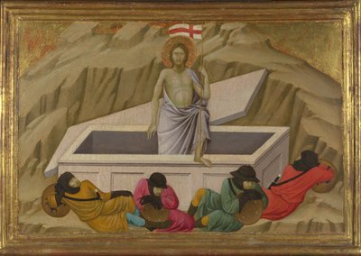 Ylösnousemus Santa Crocen basilikasta, Firenze, n. 1324-1325 tekijältä Ugolino di Nerio