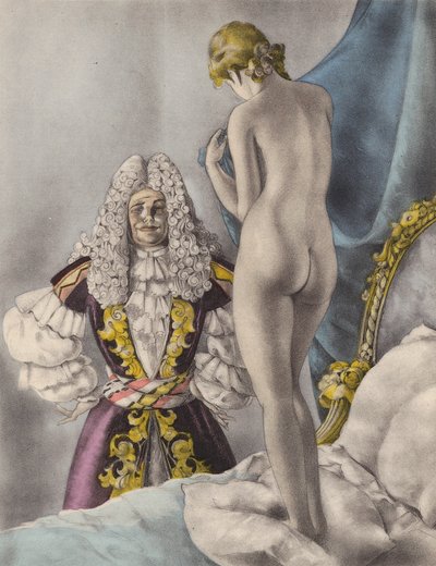 Brunelleschin kuvitus Contes et Nouvelles de La Fontaine -teokseen (väriliitos). tekijältä Umberto (after) Brunelleschi