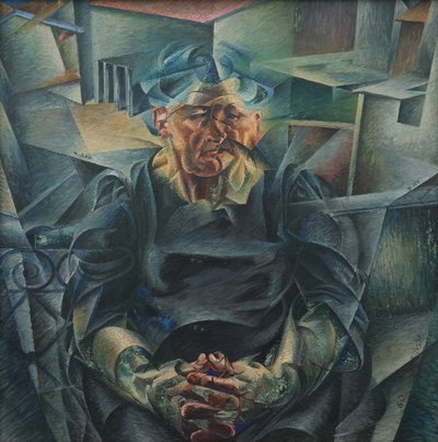 Vaakasuora sommitelma tekijältä Umberto Boccioni