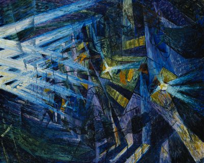 Tien voimat, 1911 tekijältä Umberto Boccioni