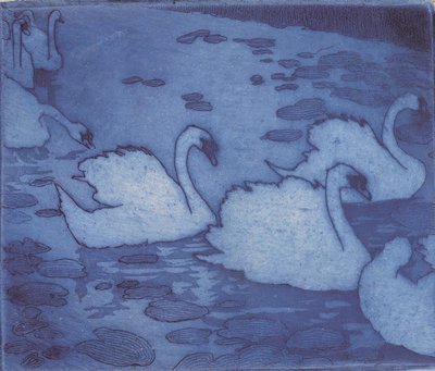 Schwäne tekijältä Umberto Boccioni