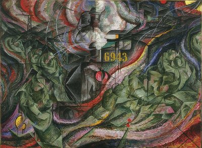Mielentilat I: Jäähyväiset. 1911 tekijältä Umberto Boccioni