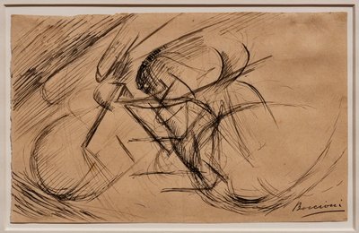 Tutkimuksia pyöräilijän dynamiikasta tekijältä Umberto Boccioni