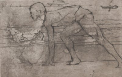 Urheilija, 1907. tekijältä Umberto Boccioni